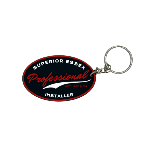 Silicone Superior Essex Professional Installer Keychain