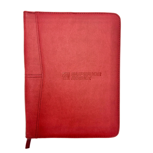 Superior Essex Red Leather A4 Padfolio