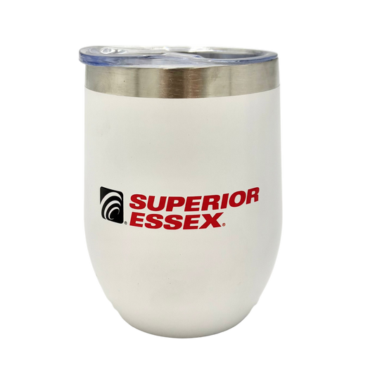 Wine tumbler 10 oz- White