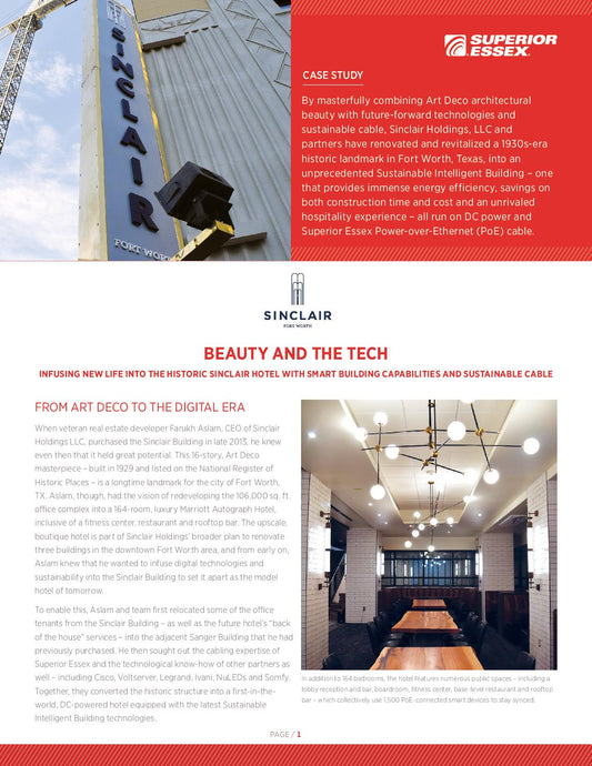 Case Study - Sinclair Hotel
