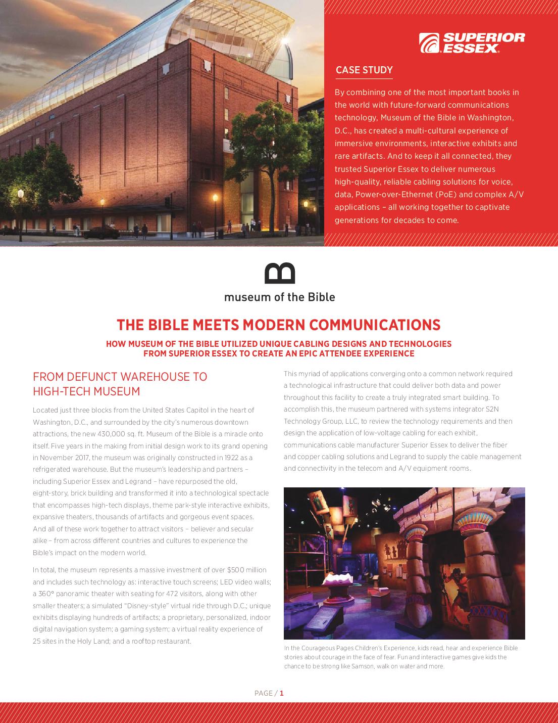 Case Study - Museum of the Bible