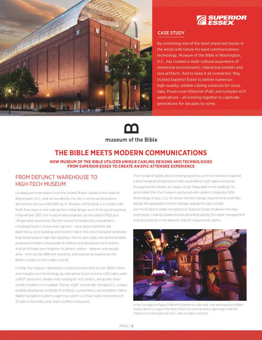 Case Study - Museum of the Bible