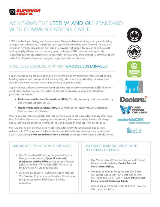 Flyer- Achieving The LEED V4 and V4.1