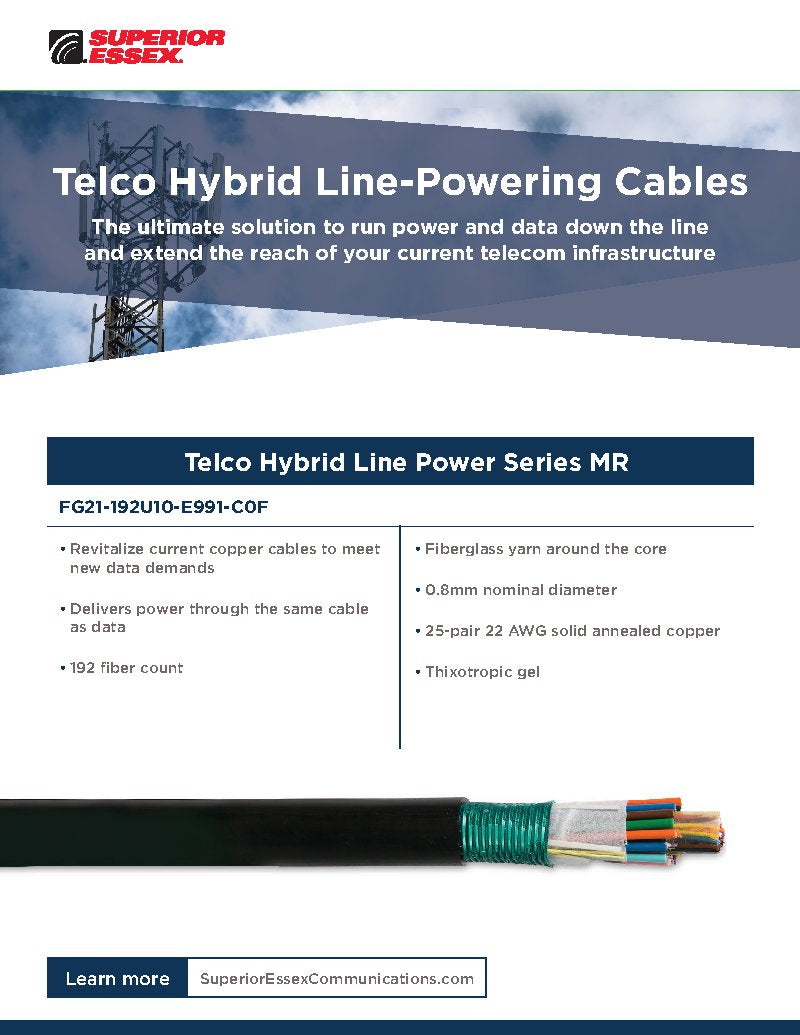 Flyer - Product Sell Sheet- Telco Hybrid Line Power Series MR