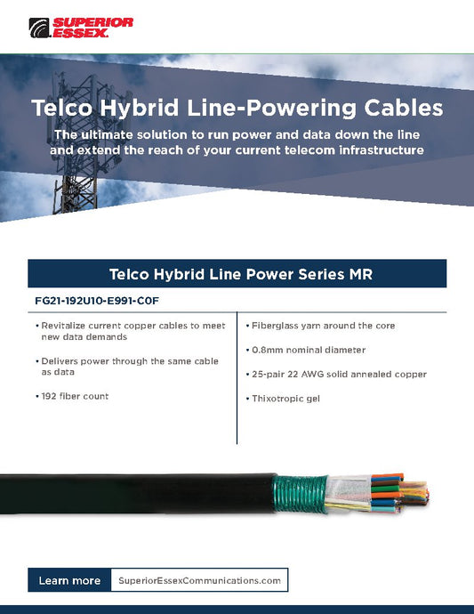 Flyer - Product Sell Sheet- Telco Hybrid Line Power Series MR