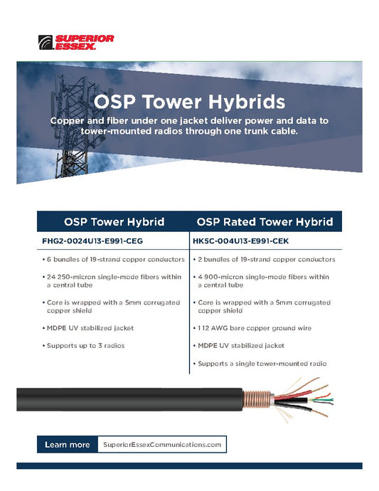 Flyer - Product Sell Sheet- OSP Tower Hybrids