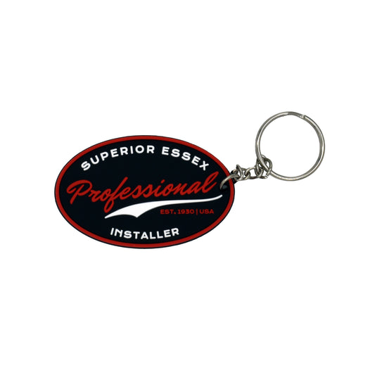 Silicone Superior Essex Professional Installer Keychain