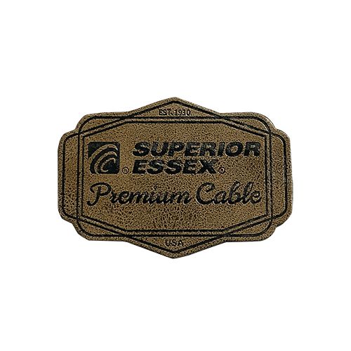 Leather Superior Essex Premium Cable Garment Patch