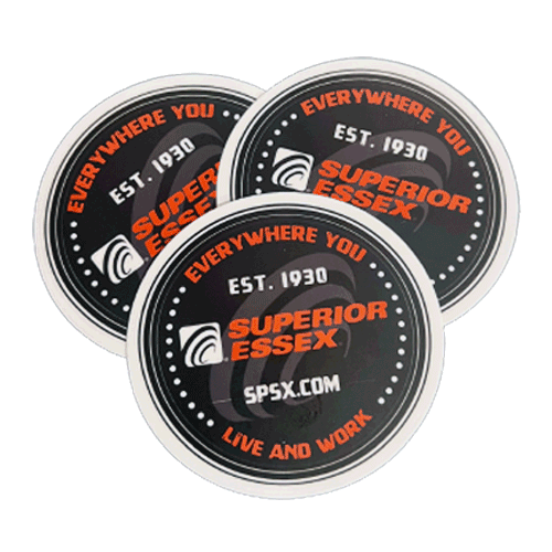 3" Premium Red & Black - Everywhere You Live And Work Laptop/Hard Hat Sticker