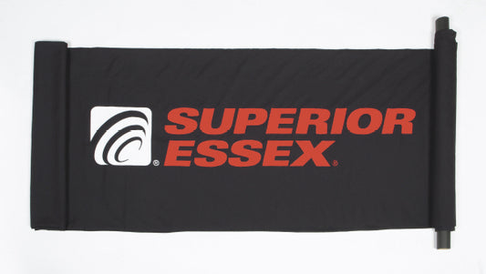 Table Drape - Superior Essex Black Table Drape without Case