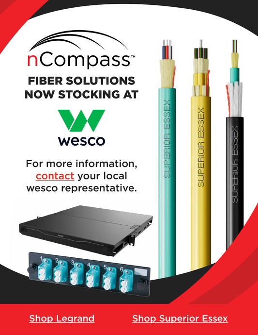 Flyer- nCompass Fiber Solutions Now Stocking at Wesco (In packs of 25)